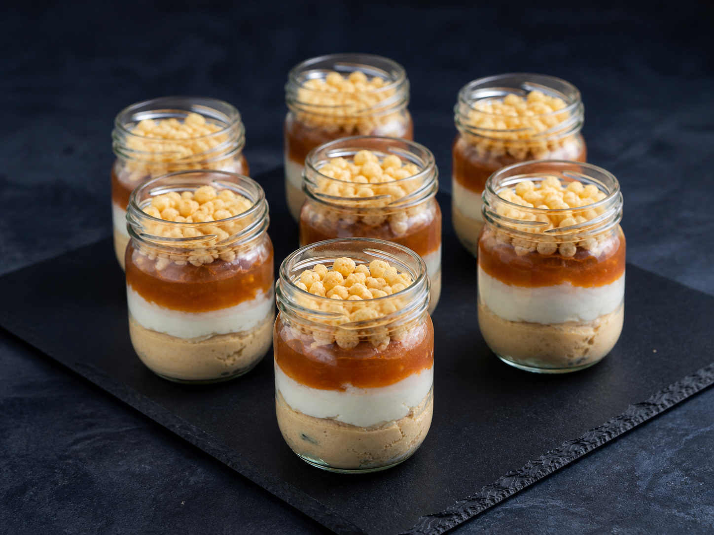Yogures de foie, mascarpone y confitura de higos